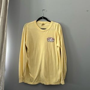 Ron Jon Yellow Long Sleeve Tee Relaxed Fit